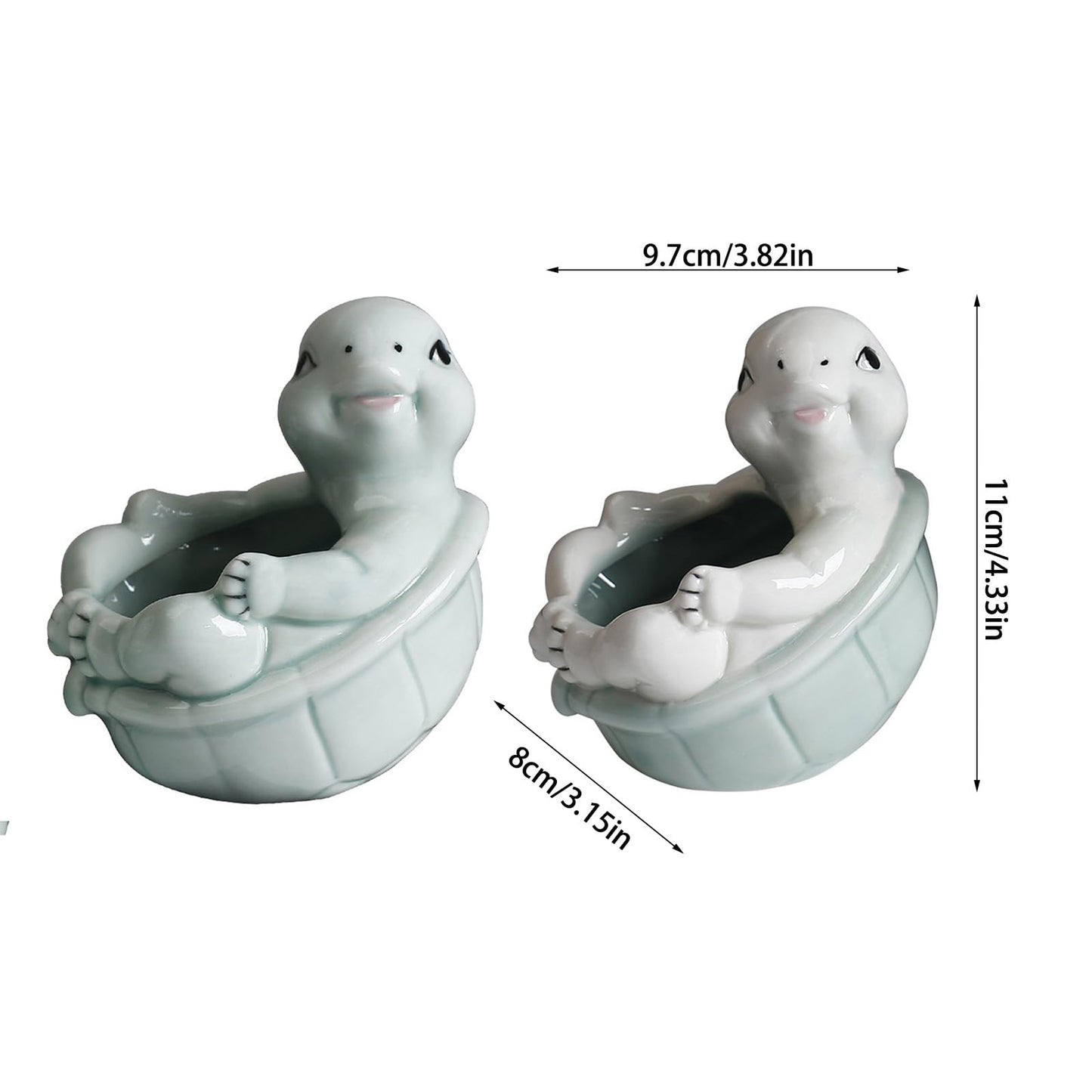 Zkbszn Turtles Flower Pots Flower Planter Pots Decorative Turtles Succulents Planter Creative Cartoon for Garden Desktop Decors