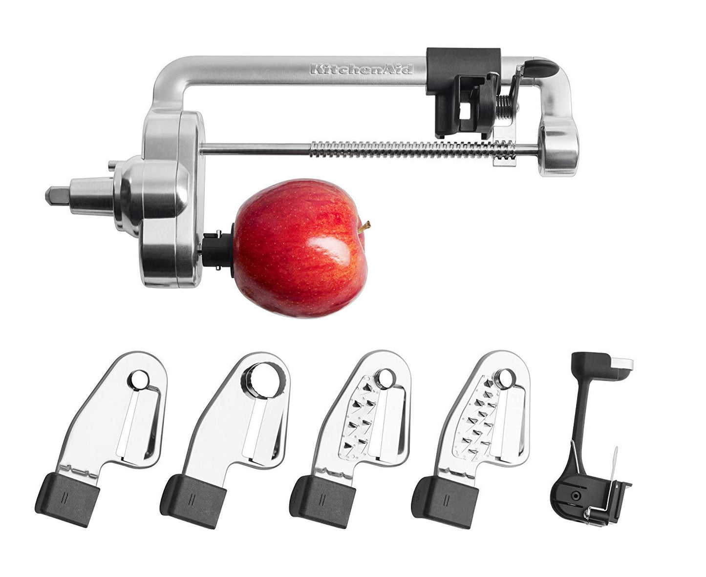 KitchenAid DRTVICE6 Combo Package Spiralizer KSM1APC Flex Edge Beater KFE5T Stand Mixer Attachment Recipe Book