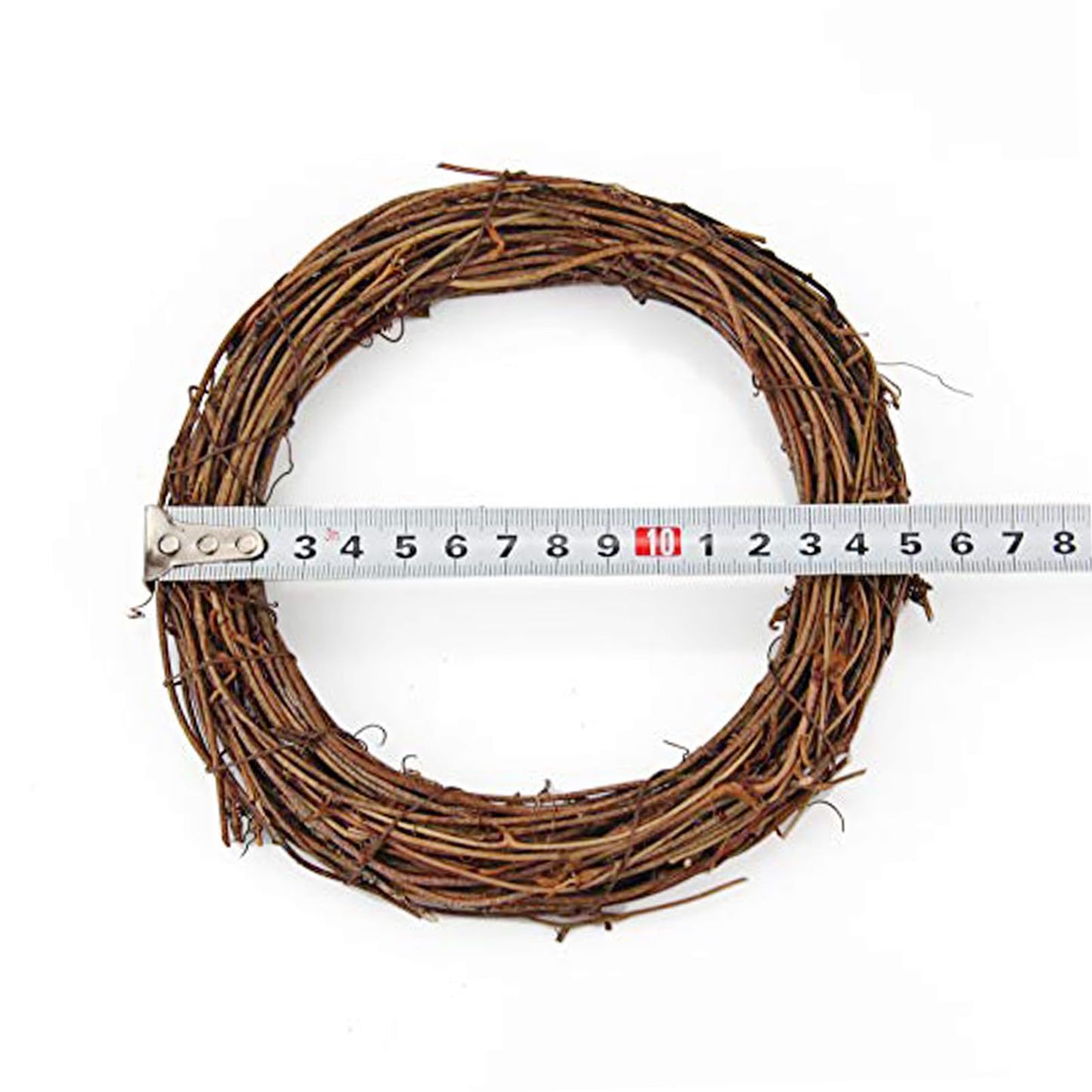Small Round Grapevine Wreath 6 Inch Rattan Wreaths for Crafts Spring Christmas Holiday Decoration Wedding Home Decor (6 Pack)