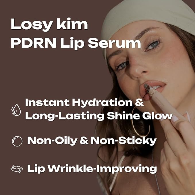 PDRN Tinted Lip Serum – High Gloss Ultra Hydrating Natural Glow, Non-Sticky Volumizing Color Glaze with Long-Lasting Shine, Nourishing Moisturizing Repair for Chapped Lips (0.34 oz) (island)
