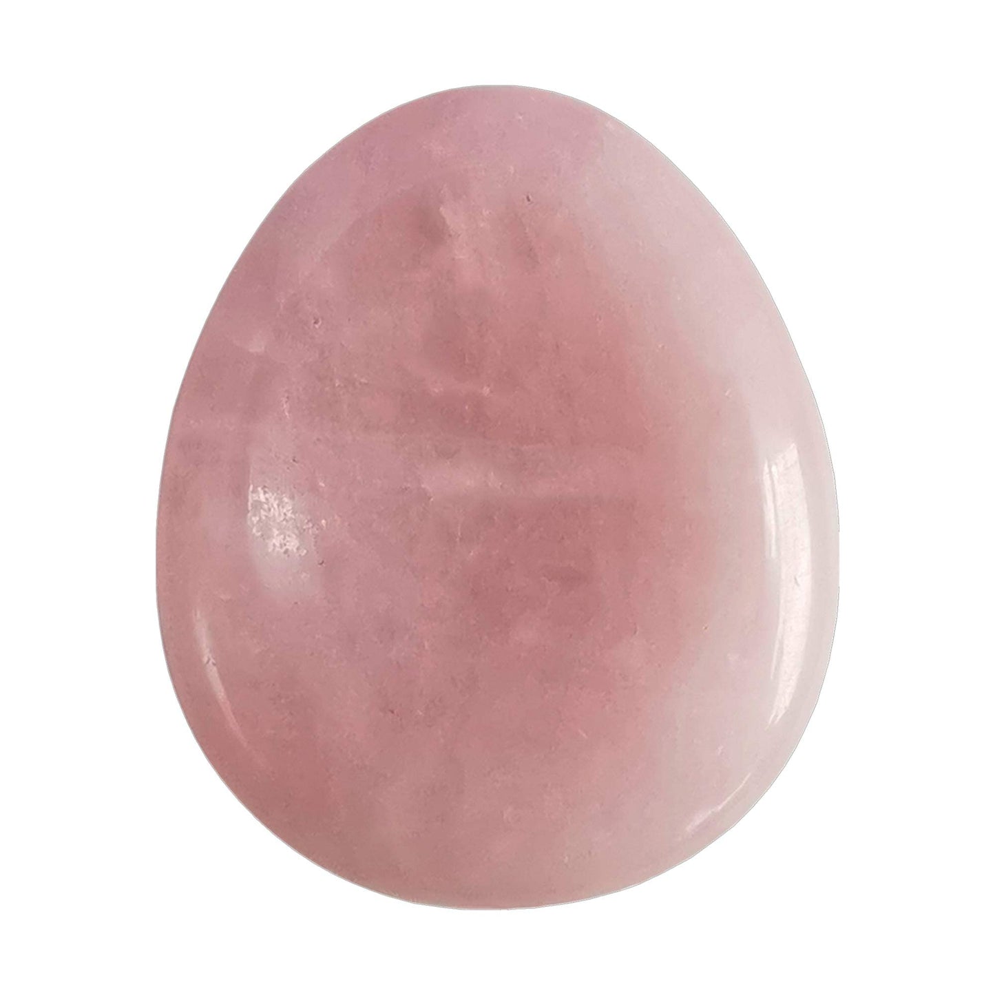 Bacatgem Natural Rose Quartz Water Drop Chakra Thumb Worry Stone,Stress Relax Healing Reiki Crystal Pocket Palm Stones