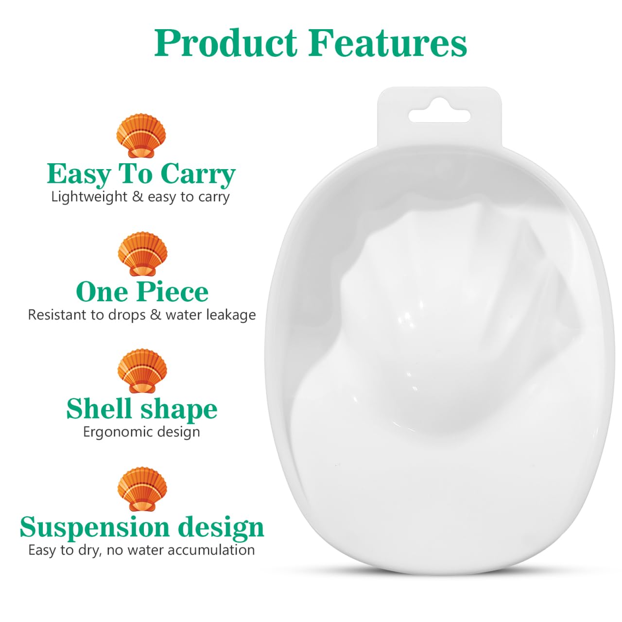 FOYTOKI Nail Soaking Bowl White Plastic Manicure Soak off Tray for Nail Treatment at Home and Professional Salon Use