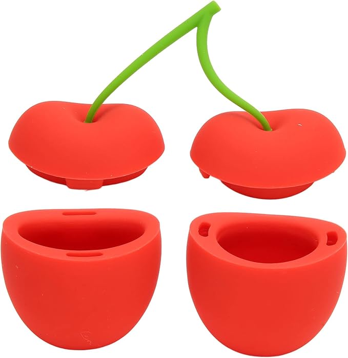 Cherry Shaped Lip Plumper Enhancer, Lip The Fast Sucker Beautiful Curves on Upper and Lower Lip Womens Silicone Lip Plumper Device
