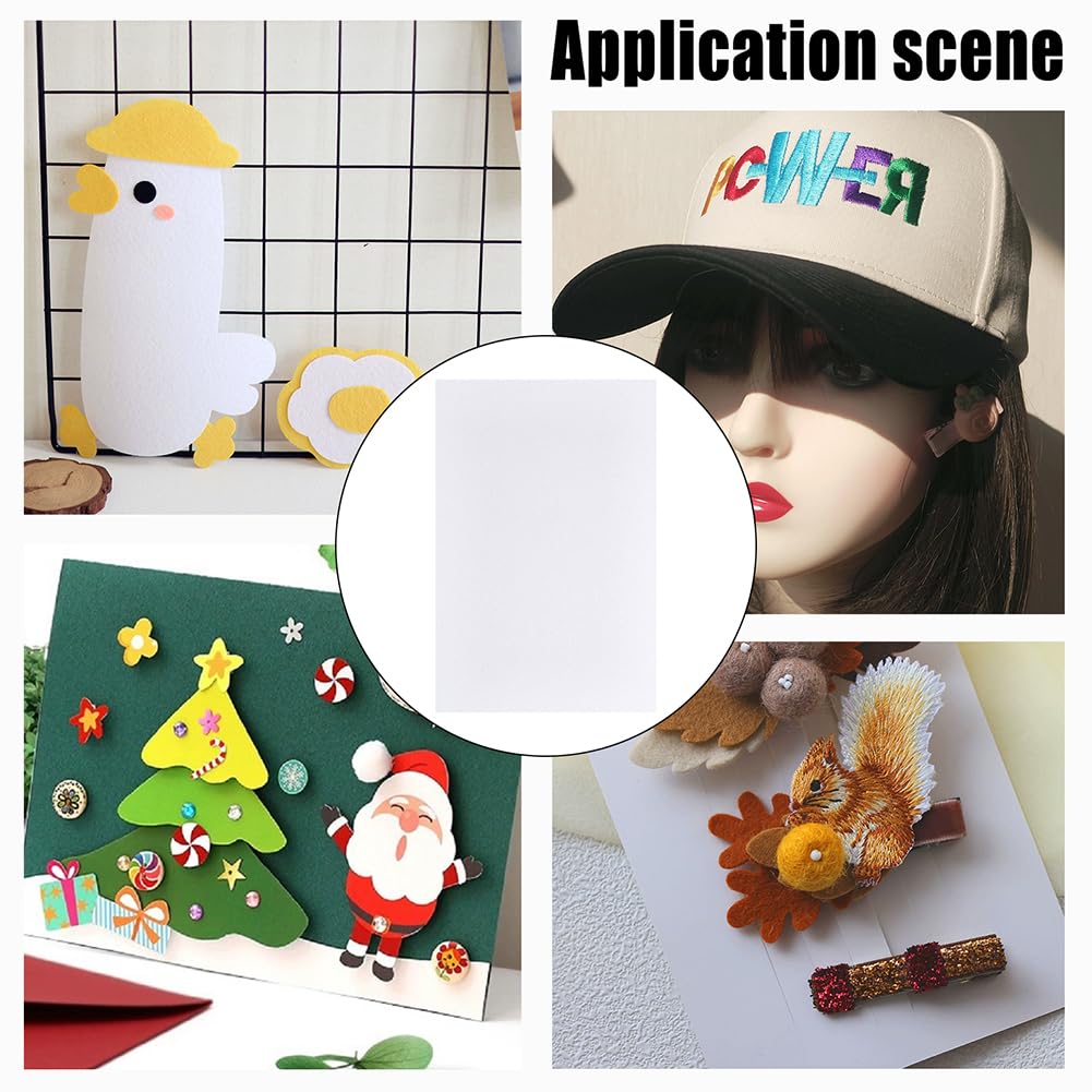 AHANDMAKER 10 Sheets White EVA Foam Sheets 11.8 x7.9 Inch 1.5mm Thickness Craft Foam Paper for Crafts Project Cardmaking Scrapbooking Cosplay Costume