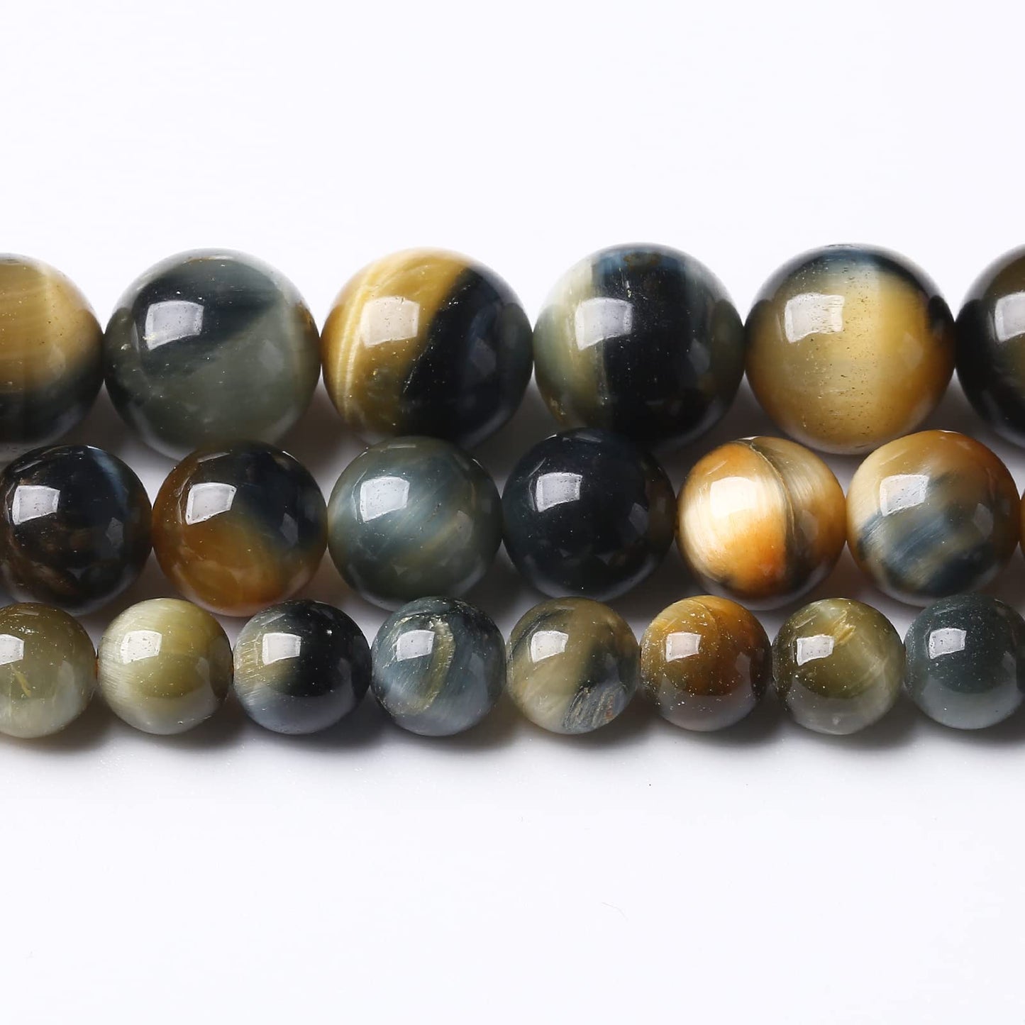 36PCS 10MM AAA Dreamlike Tiger Eye Stone Beads Natural Gemstone Bead Crystal Healing Energy Jewelry Making DIY 15 inches