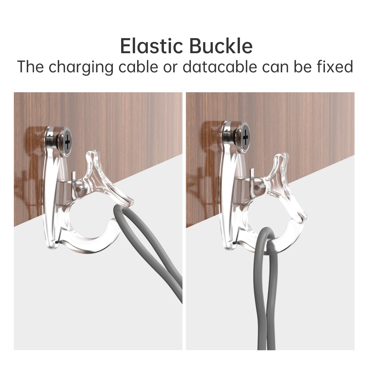 GEZIDEA Light Hanger Hooks, Screw-in Hooks for Hanging String Lights, Wire, Plants, Wind Chimes - Plastic, Clear, 20 Pack