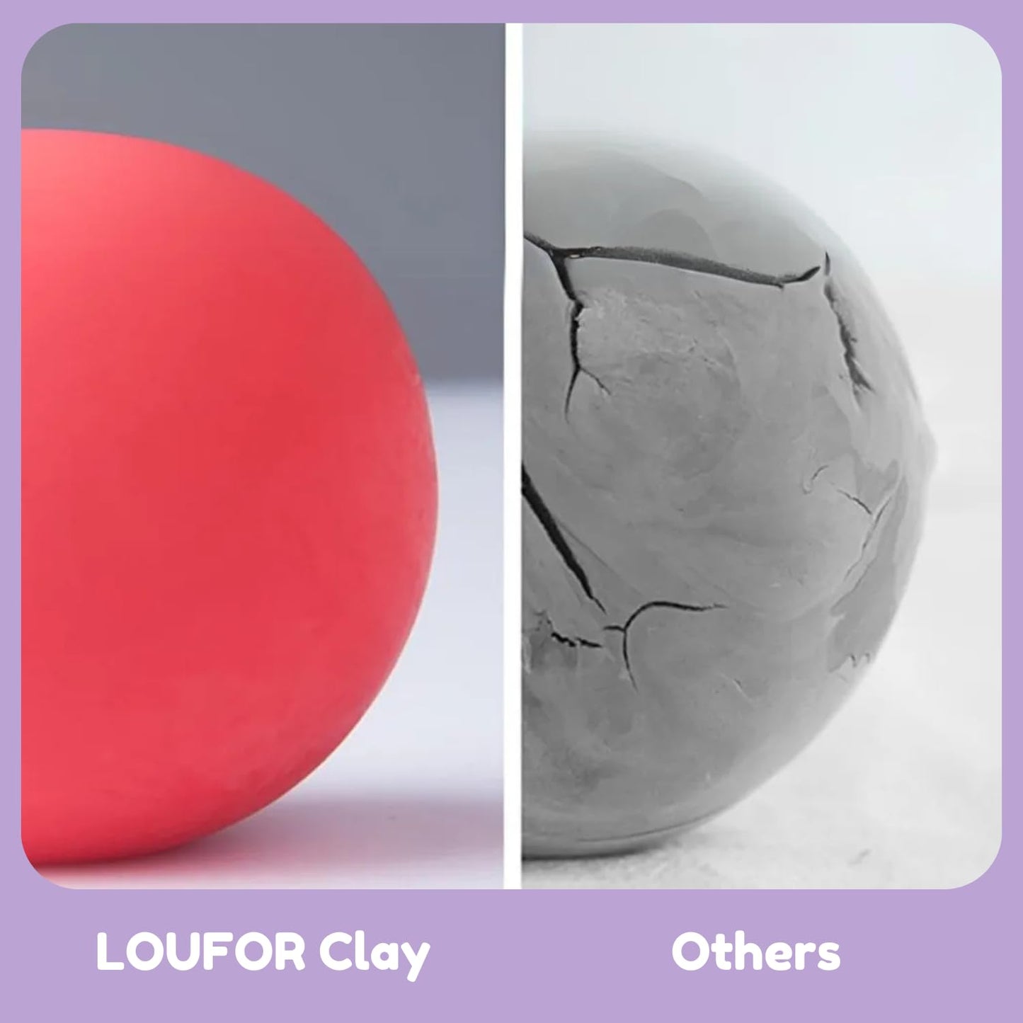 LOUFOR Air Dry Clay Kits - Modeling Clay for Kids, Ultra Light & Soft, Safe & Non-Toxic, DIY Air Dry Clays Kit with Sculpting Tools and Tutorials, Creatible Art Crafts Toys Gifts for Boys Girls