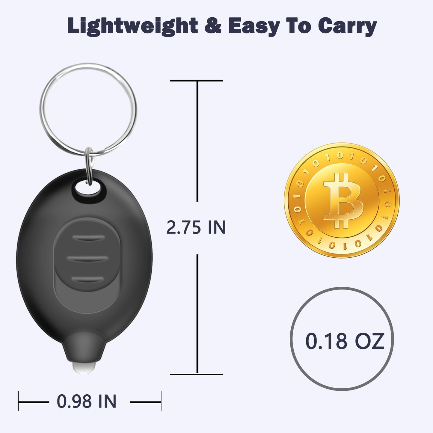 Daemson Mini LED Keychain Flashlight, Ultra Bright Tiny Flashlight, Small Keychain Flashlight White Light, Micro Pocket Key Ring LED Flashlight for Emergency Lighting - Multicolor Shell (96PCS)