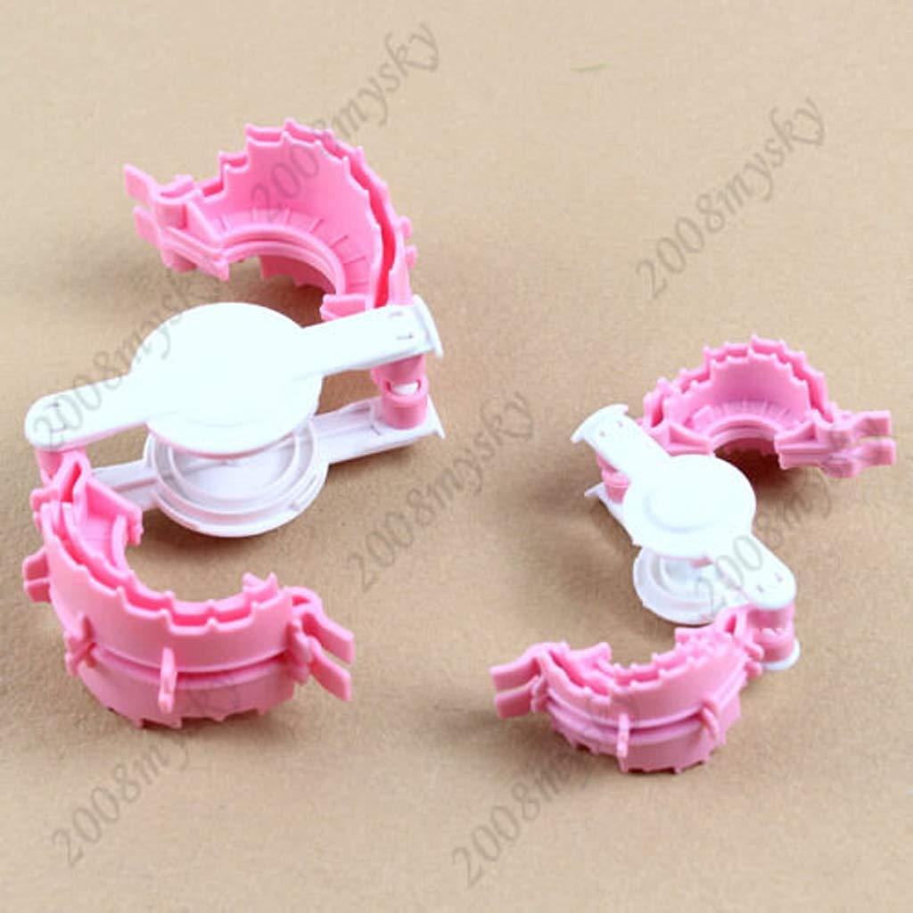 ceng-AIO Pom-Pom Maker 2X Size L+S Heart Shape Craft Tool, Plastic, Baby Shower