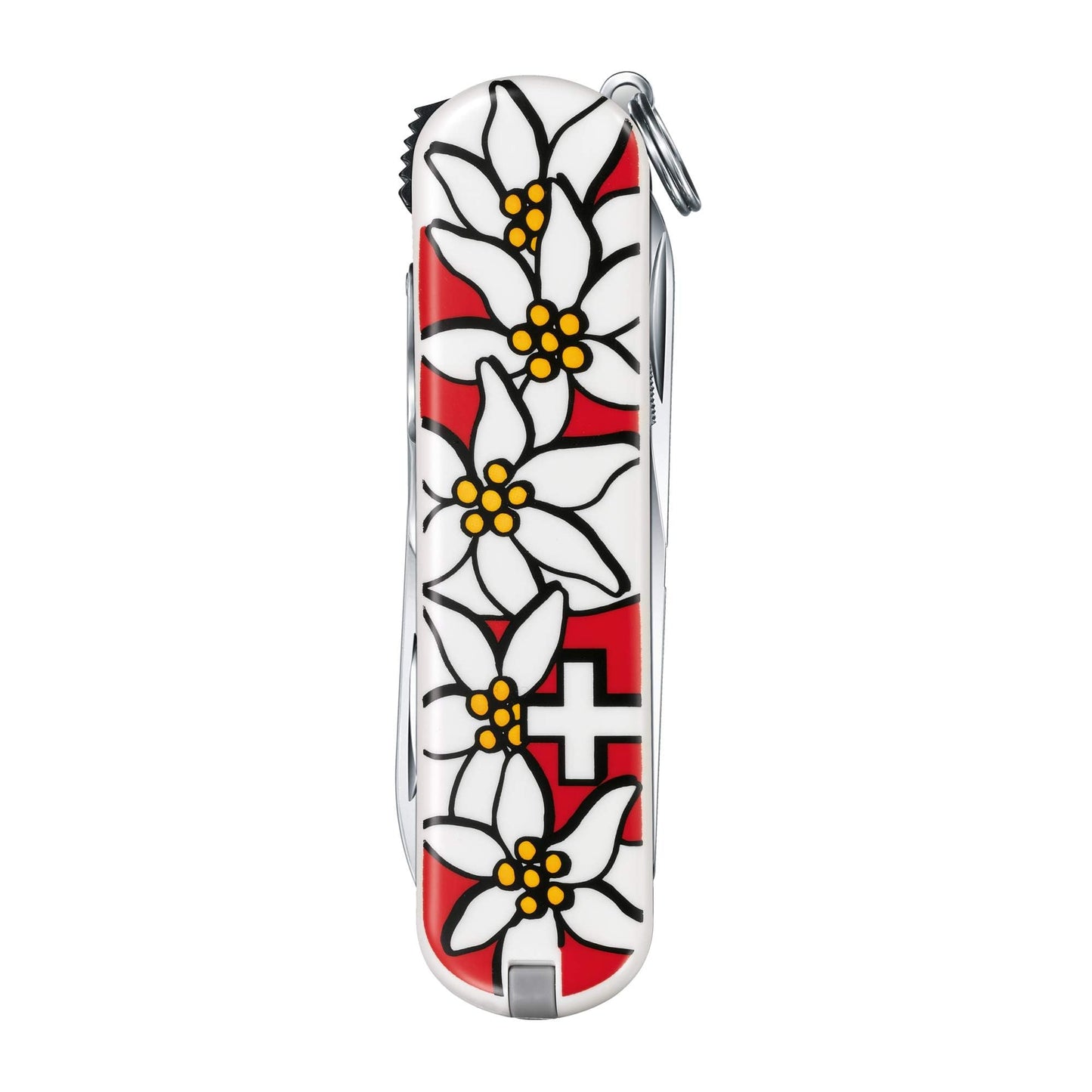 Victorinox Nail Clip 580, 8 Functions, Swiss Made Multi-Tool with Nail File, Nail Cleaner and Small Blade - Edelweiss