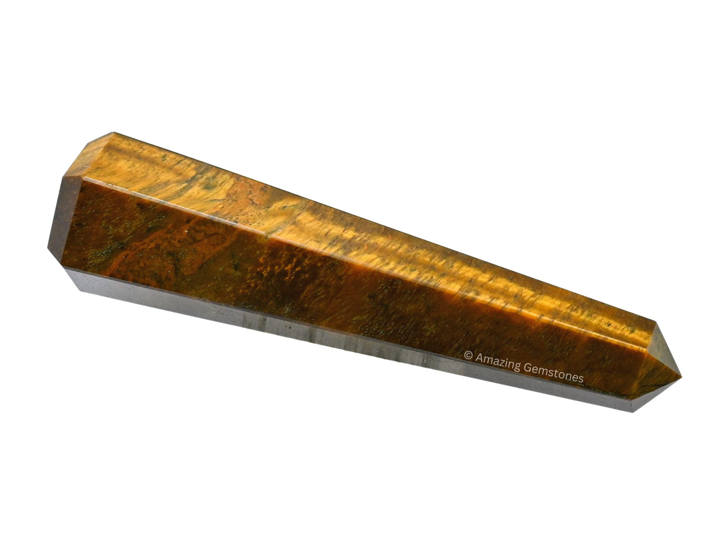 Amazing Gemstone Tiger Eye Crystal Towers, Natural Healing Crystal Point Obelisk for Reiki Healing and Crystal Grid (3" to 4" INCH)