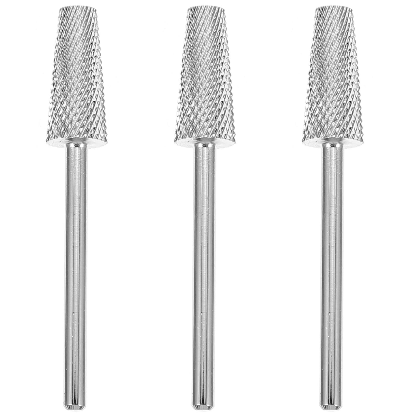 minkissy Nail Art Polishing Grinding Head 3Pcs Manicure Drill Bits Professional Cuticle Nail Drill Bits for Acrylic Gel Care Tools