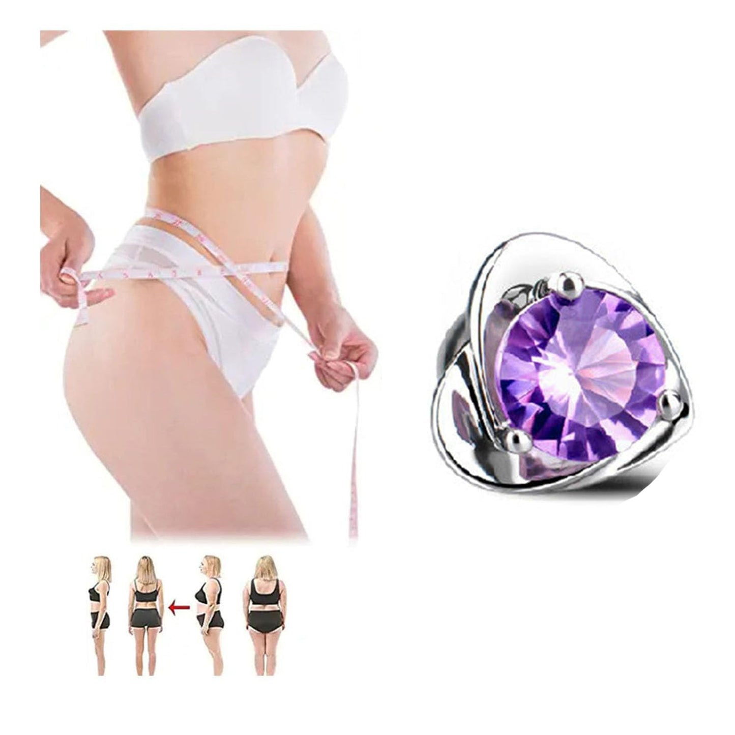 Lymphatic Earrings for Women Negative Lon Lymph Detox Earrings Lymphvity Germanium Earring Drainage Slimming Jewelry Gift (Purple)