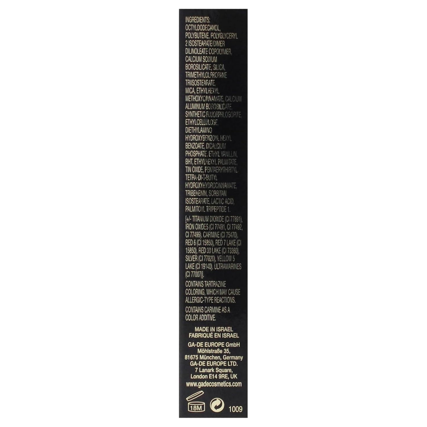 GA-DE Crystal Lights Lip Gloss, 525 - Enriched with Light-Reflecting Crystal Pearls - Smooth Silky, Rich Color - Moisturizes and Adds Shine - 0.2 oz