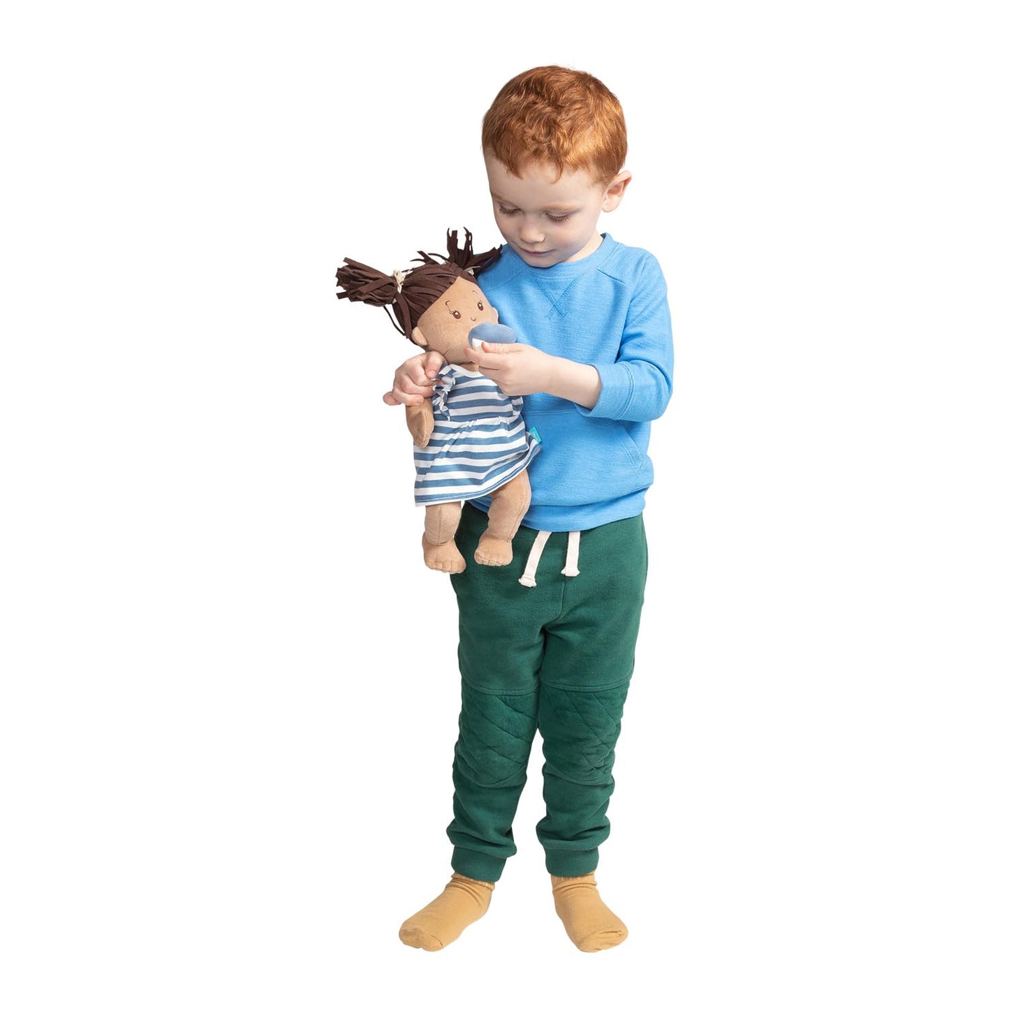 Manhattan Toy Baby Stella Beige with Brown Hair 15" Soft First Doll