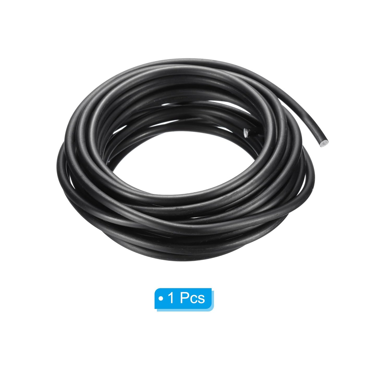 PATIKIL 6mm Bonsai Training Wire, 1 Roll Floral Wire Stems Anodized Aluminum Tree Wire 16.4 Feet Total for Gardening Branch Fixing, Black