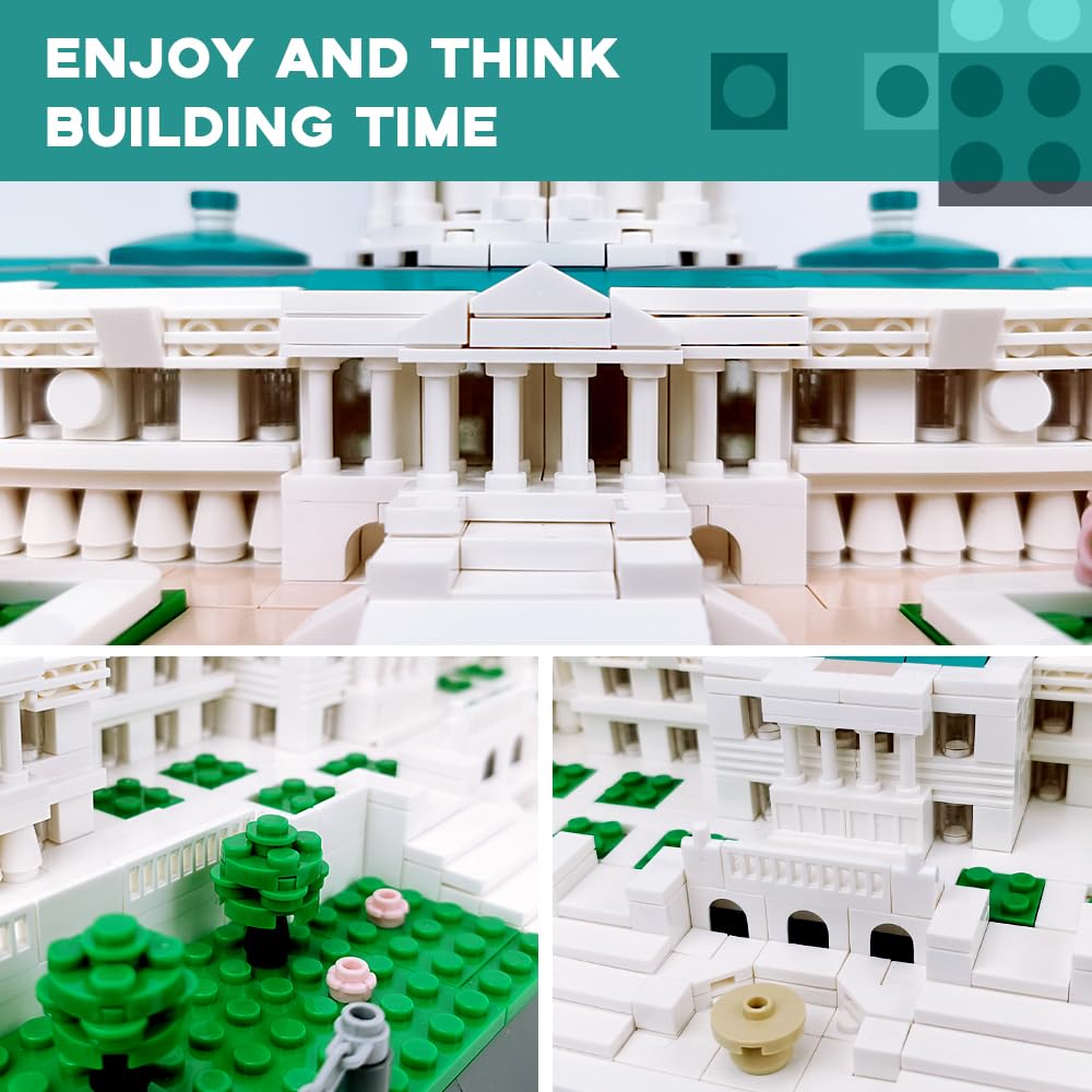 ArtorBricks Architectural United States Capitol Building Collection Building Set Model Kit and Gift for Adults (1074 Pieces)