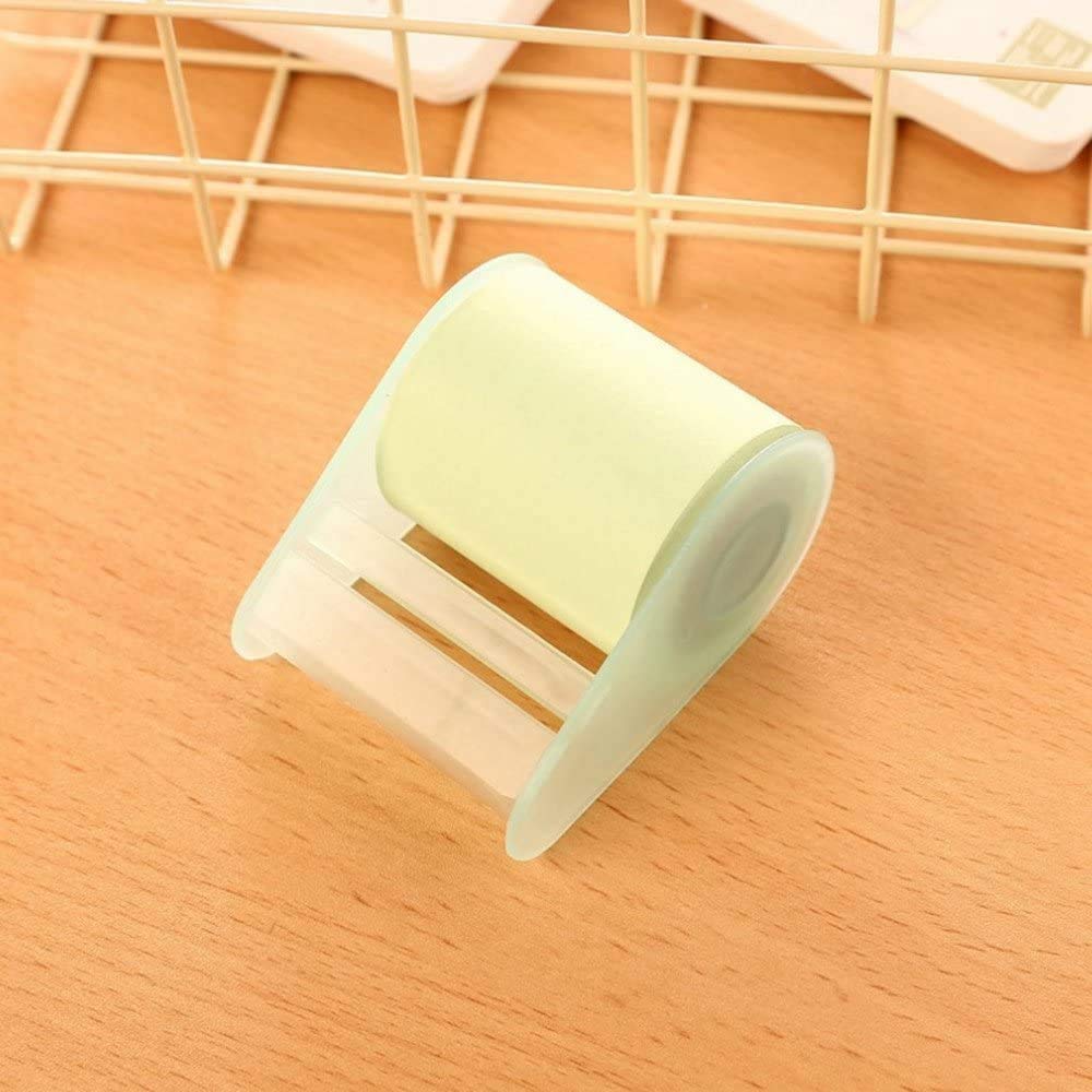 Sourcemall Full Adhesive Roll Sticky Notes, Self-Stick Notes,Width x Length 2 x 300 Inches, 4 Rolls/Pack (Four Colors with Dispensers)