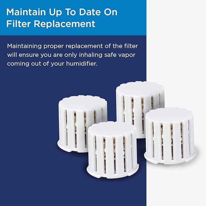 Westinghouse Ceramic Ball Filter Set for Westinghouse Humidifiers WSHUJ2158B & WSHUJ2158A (4 Pack) - Features Honeycomb Filtration System to Maintain Clean and Breathable Air