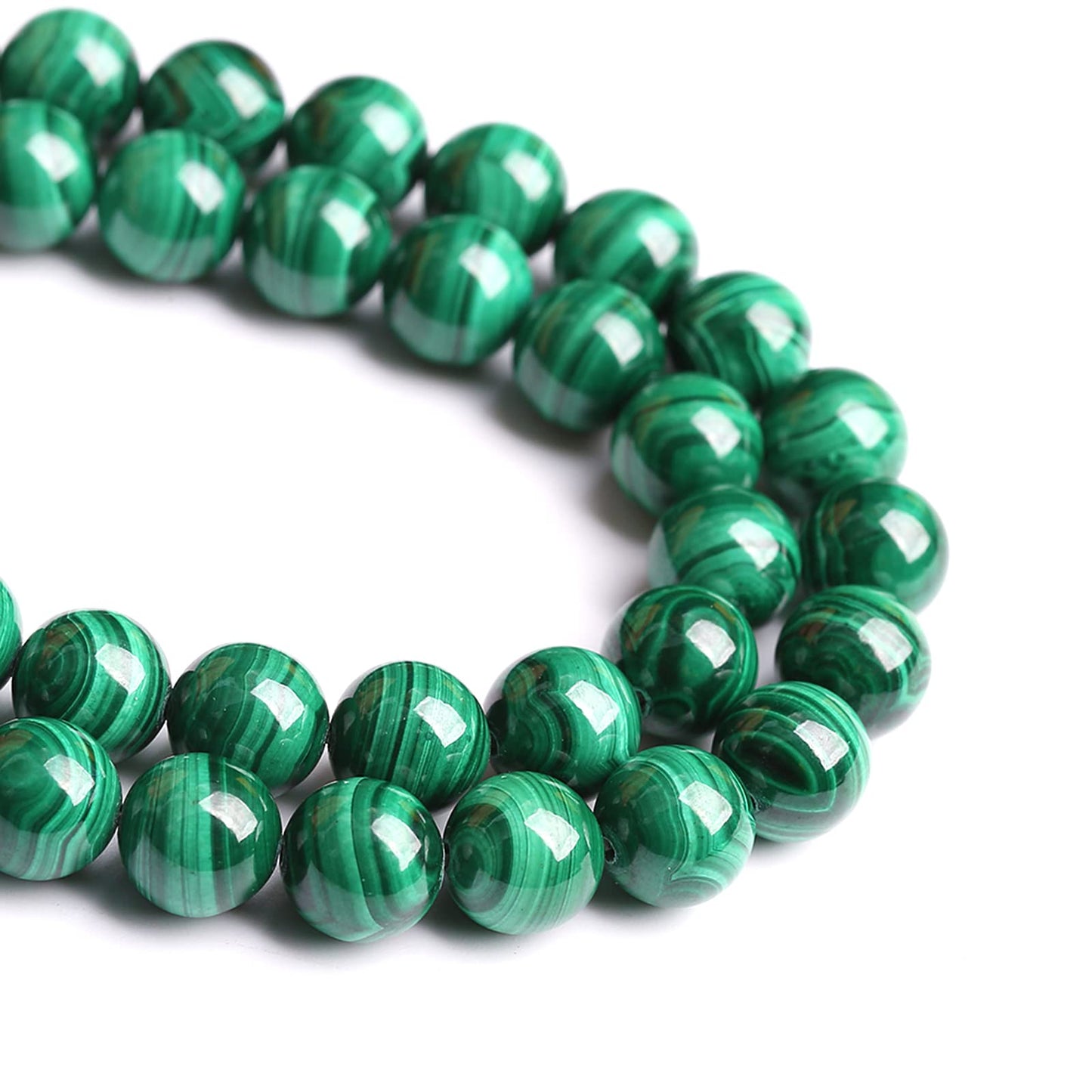 6MM 31PCS Natural Stone Green Malachite 3A Grade Gemstone Loose Beads for Jewelry Making DIY Bracelet