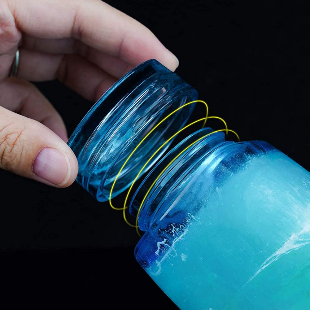 4 Style DIY Jewelry Resin Casting Molds Bottle Storage Jar With Lid Crystal Epoxy Mold Kit Handmade Craft Aromatherapy Candle Making Tool Clear Silicone Plaster Clay Mould (Cylinder Bottle)