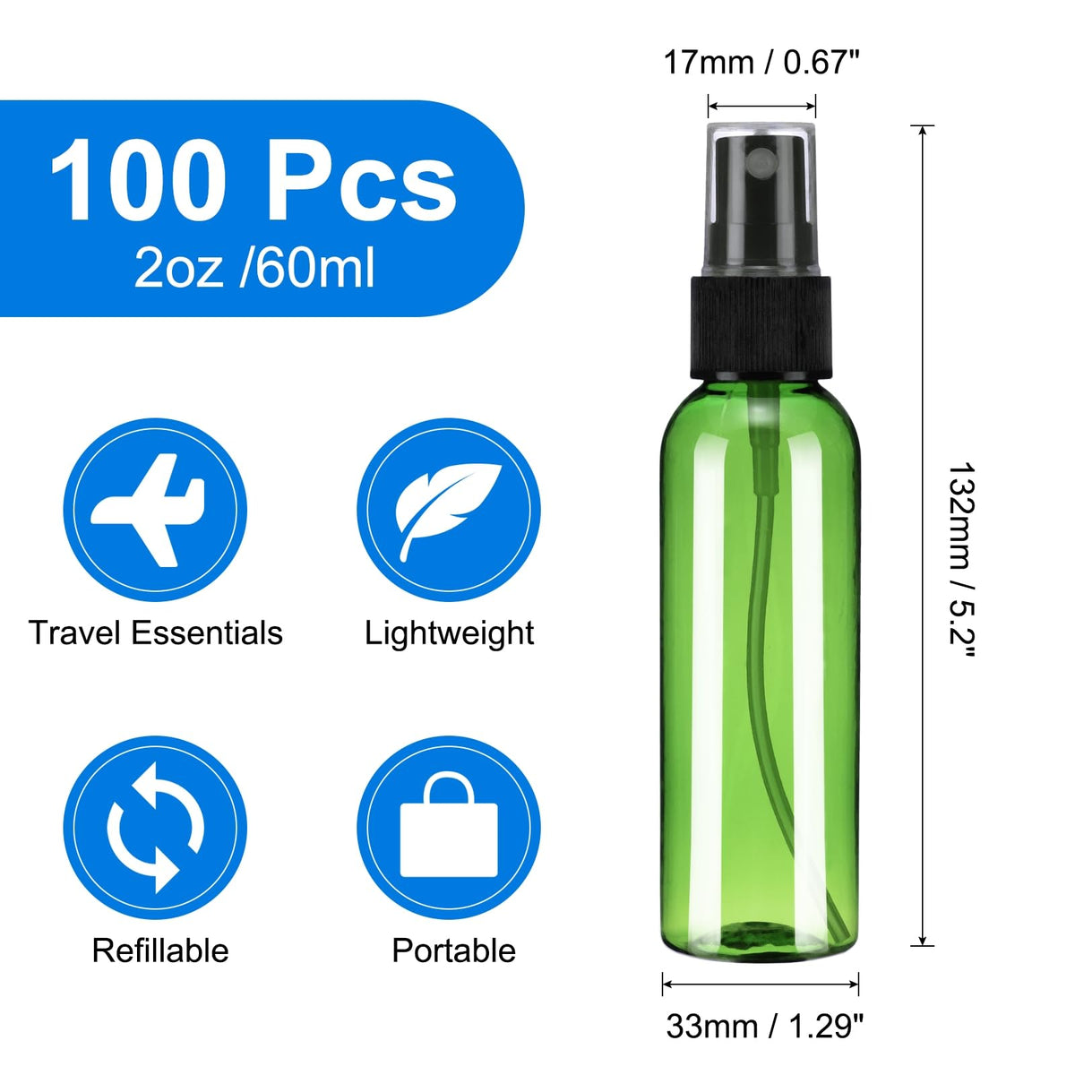 100Pack Spray Bottles