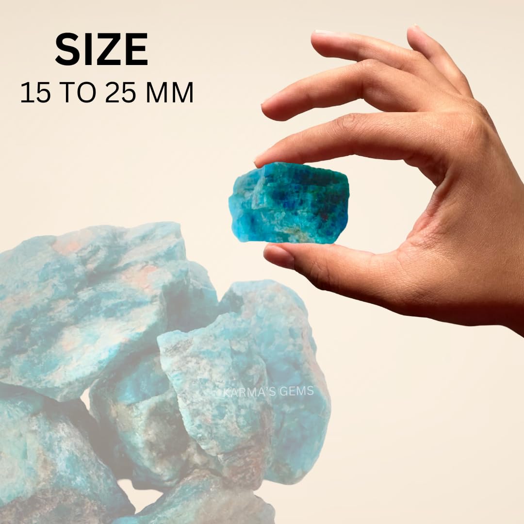 Crystals, Rocks, Jade, Crystals and Healing Stones, Witchcraft Supplies, Healing Crystals, Stones, Healing Stones, Rock Collection, Agate, Raw Stones (Blue Apatite, 2 Pcs)