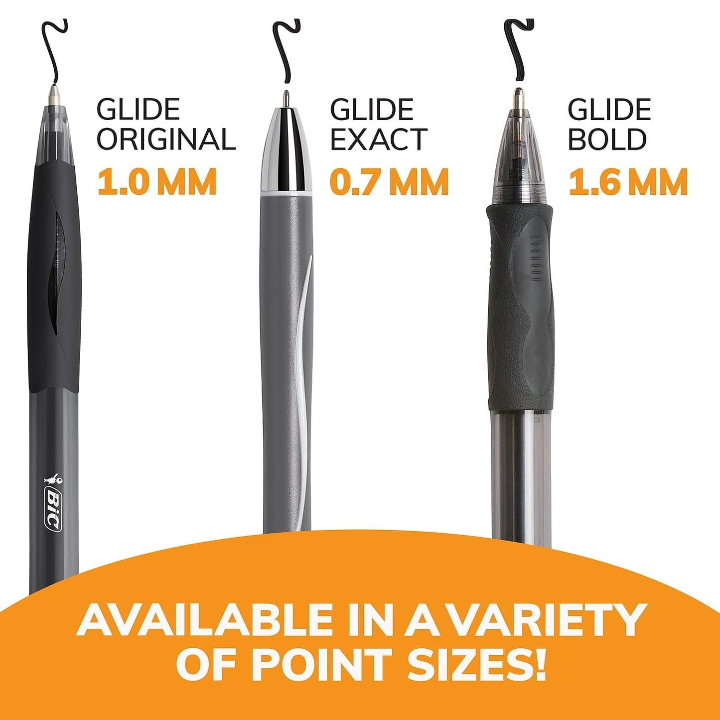 BIC VLGB11BK Velocity Retractable Ballpoint Pen, Black Ink, 1.6mm, Bold, Dozen