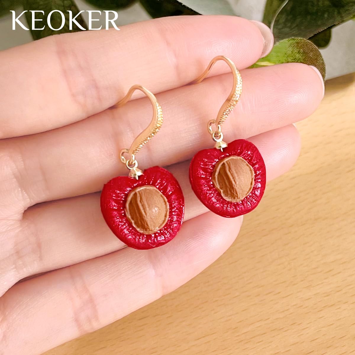 Keoker Fruit Polymer Clay Earring Molds, 3D Shape Silicone Molds for Clay, Polymer Clay Tools