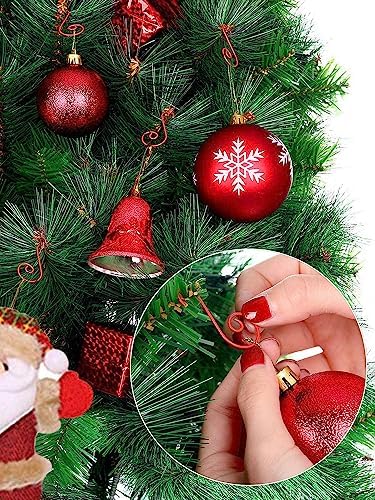 TITA-DONG 80PCS Christmas Ornaments Hooks,Premium S Ornament Hangers for Xmas Tree Decoration,Hangers Christmas Tree Hanger for Christmas Tree Decorations(#3)