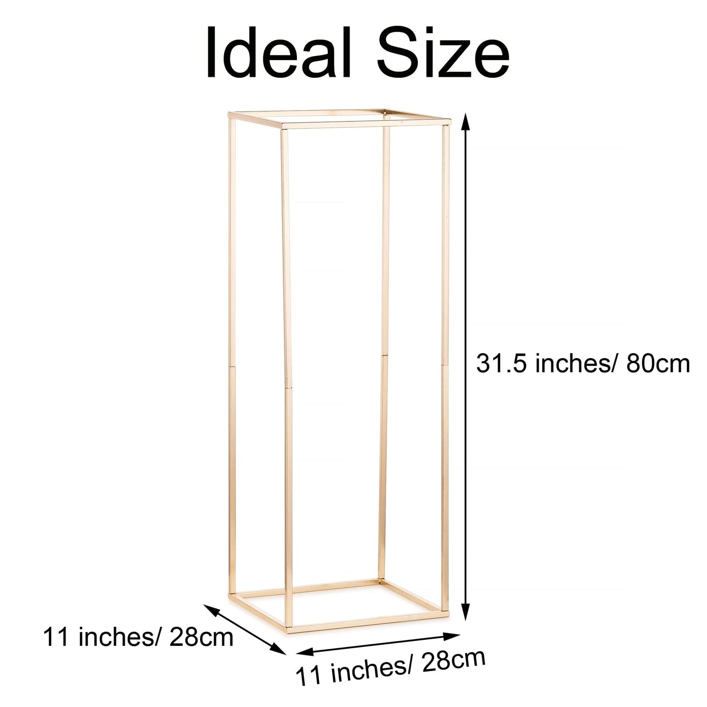 Inweder Gold Flower Stand for Table: 31.5” Tall Centerpiece Stand for Wedding Table Reception Floral Center Pieces with Home Decoration Party Event 2 PCS