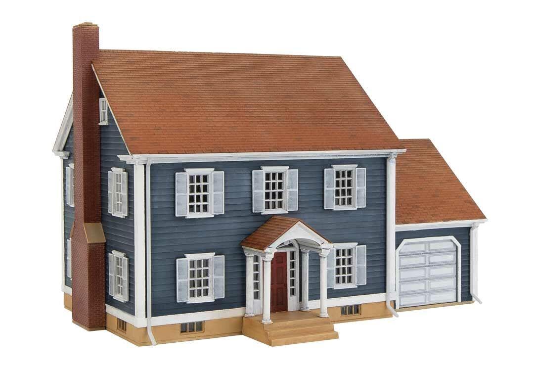Walthers Cornerstone Colonial House 933-4153 HO Scale Model Railroad - Structure Kit