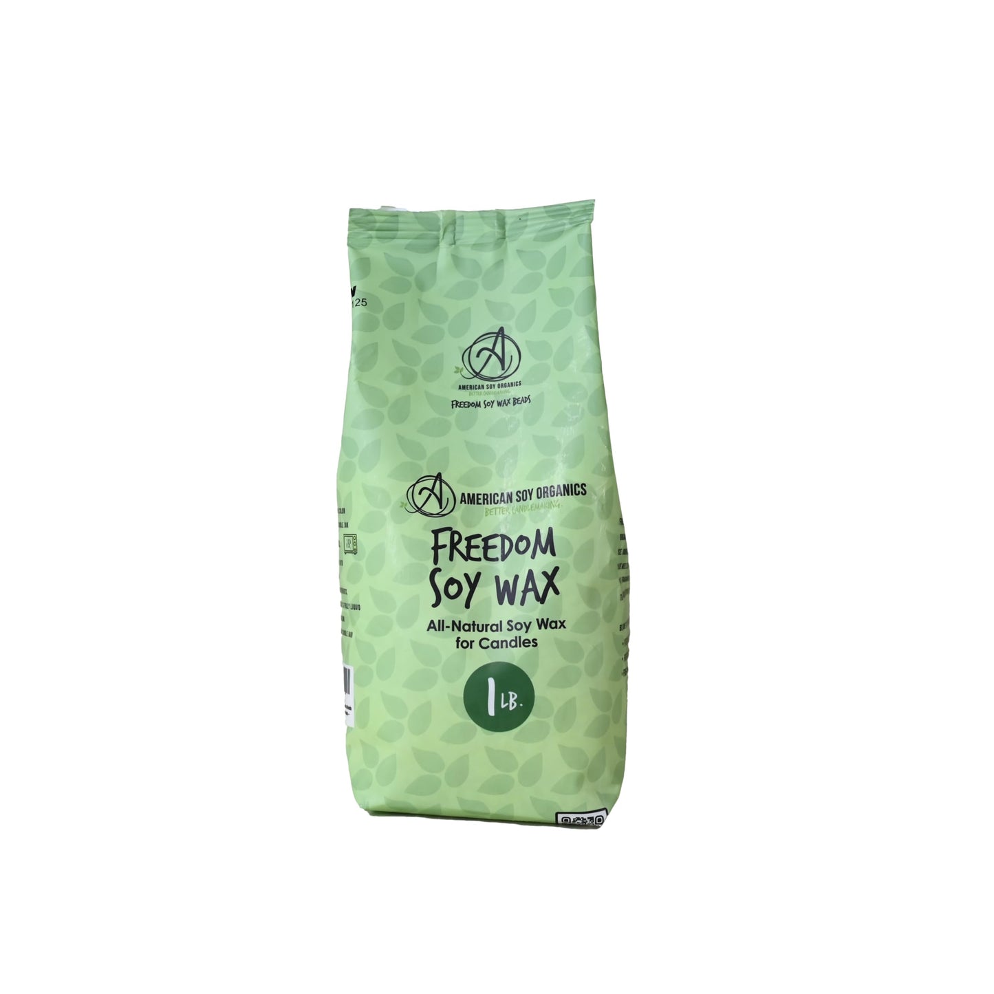 American Soy Organics - 1 lb Freedom Soy Wax Beads for Candle Making - Microwavable Wax Beads - Premium Candle Making Supplies