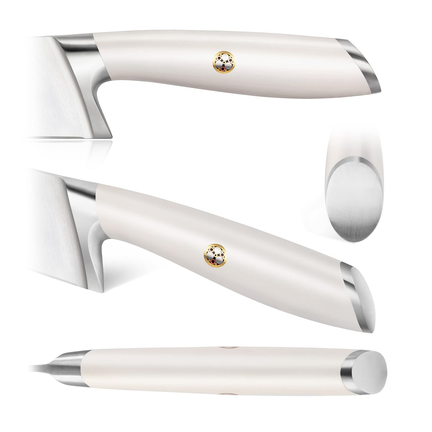 Cangshan L1 Series 3-Piece Starter Knife Set, Forged German Steel, White, 1026924