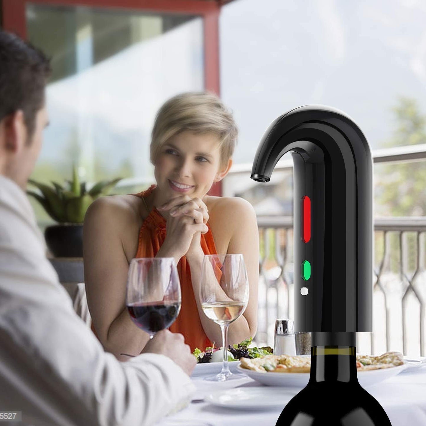 Electric Wine Aerator Dispenser Set – Automatic Wine Decanter & Pourer with LED Display, Best Sellers Rechargeable Wine Pump & Stopper, Perfect Christmas Gifts for Wine Lovers