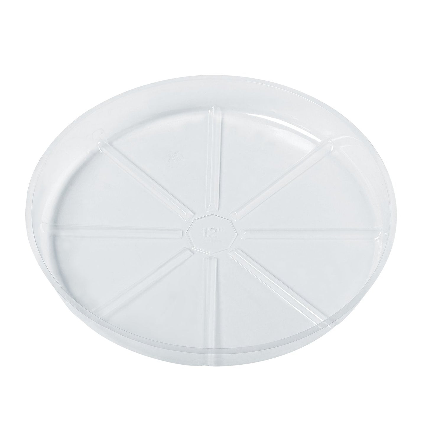 Idyllize 10 Piece of 12 inch Clear Plastic Plant Saucer Drip Trays for pots (12")