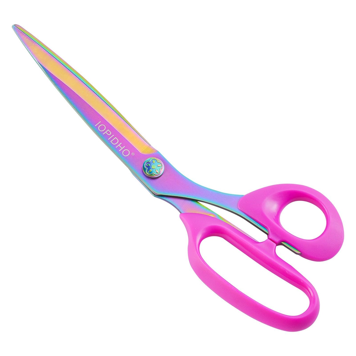 Fabric Scissors Stainless Steel Multi-Purpose shearswith Professional Titanium Coating forfor cutting clothes Leather Sewing Home and Office10 in (10-inch)