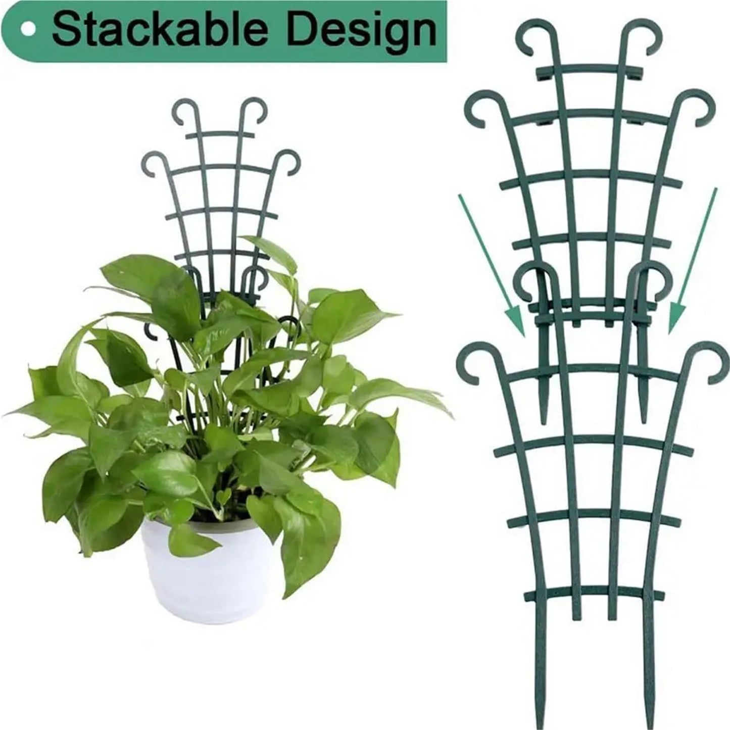 Garden Climbing Trellis - Reusable Support Stake for Indoor & Outdoor Potted Plants