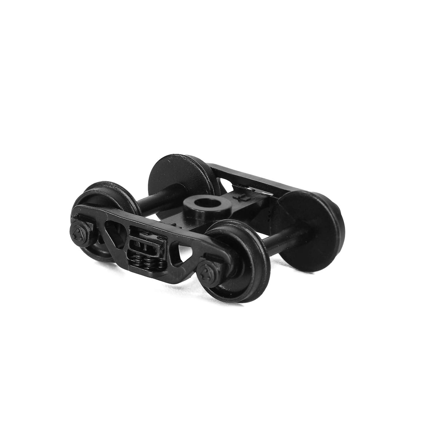 Evemodel 12pcs Model Train Bogie with Plastic Wheels 1:87 HO Scale 33" Model Railway Accessories (Style A)