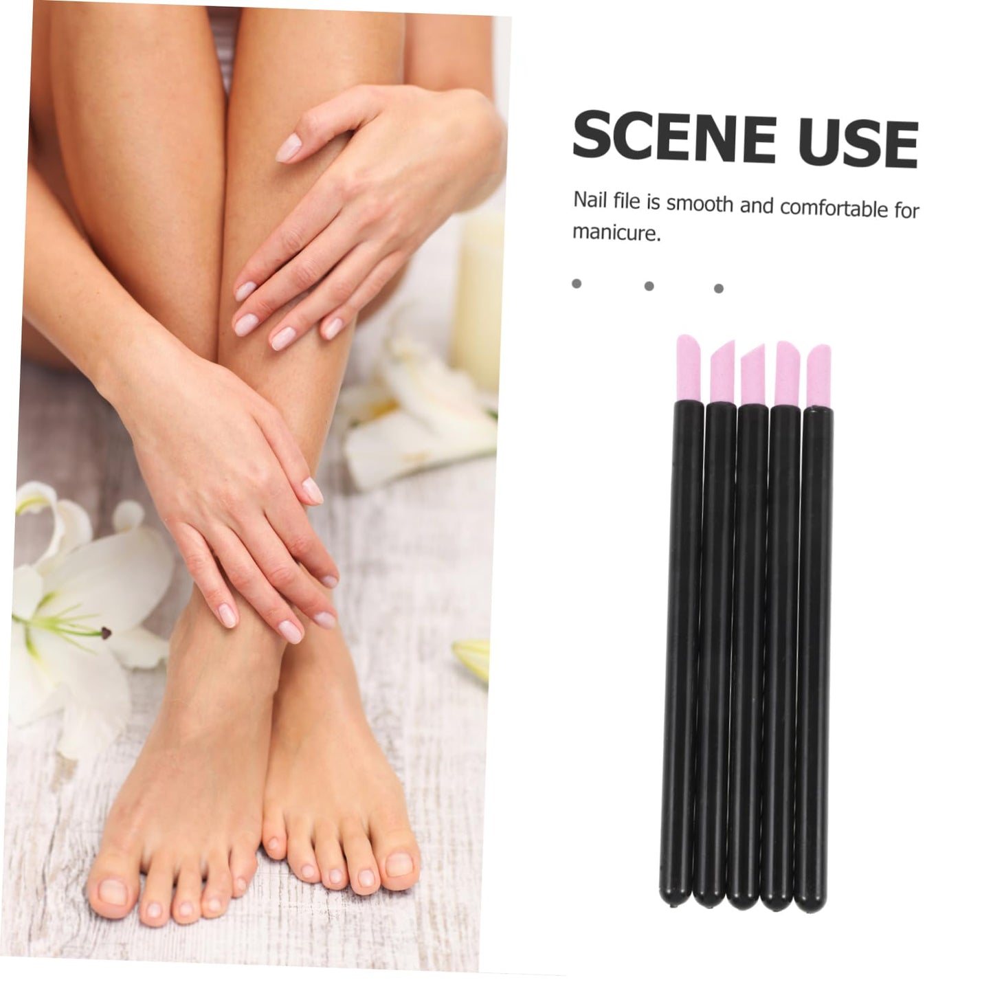 FOMIYES Nail Art Polishing Pen Set 5pcs Nail Corrector Pens Dead Skin Remover for Manicure