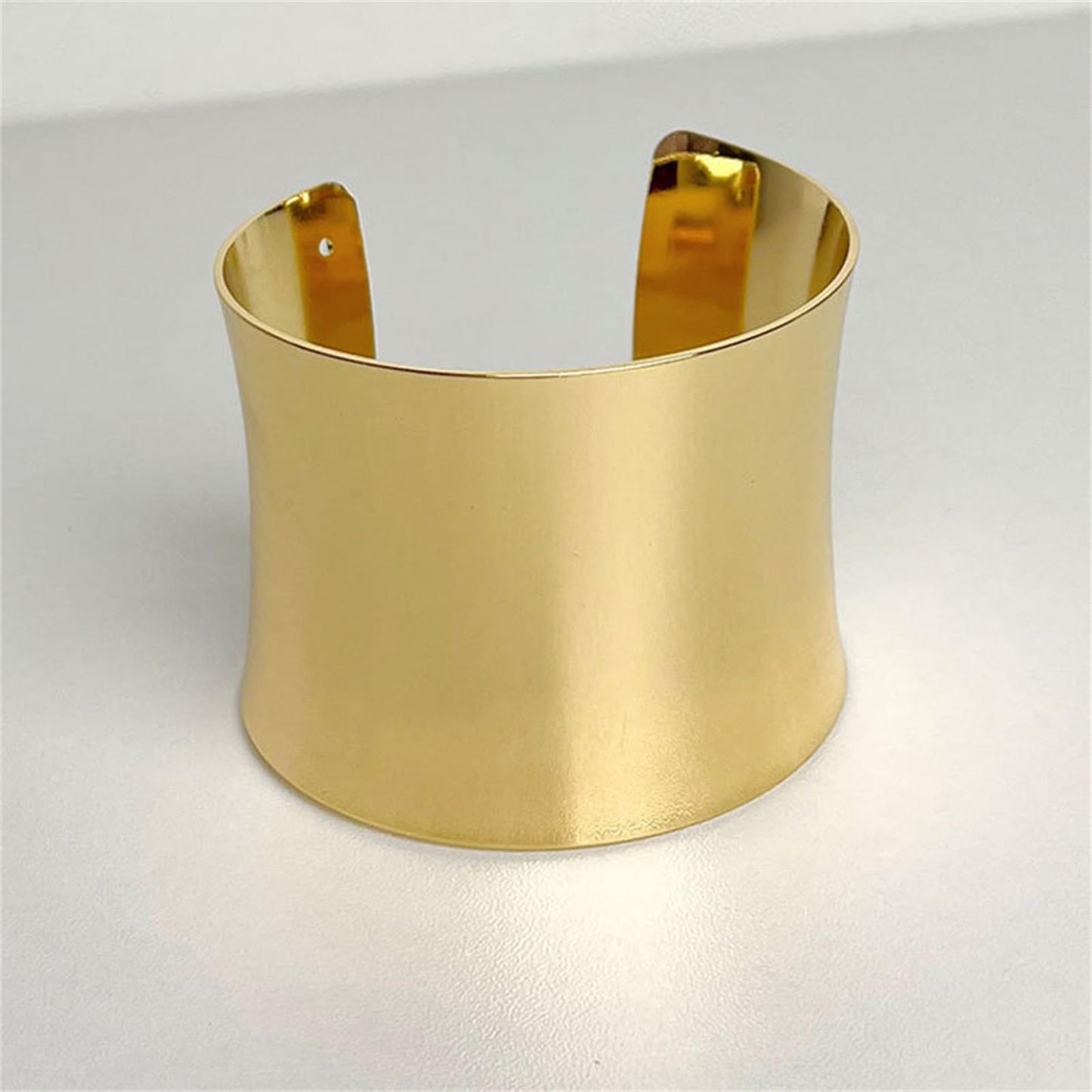 RINTOLER 2Pcs Gold Cuff Bangle Bracelets Set for Women - Multi Layer Stackable Textured Bangles Boho Bracelets Jewelrys for Women. (Gold Cuff Bangle 2pc)
