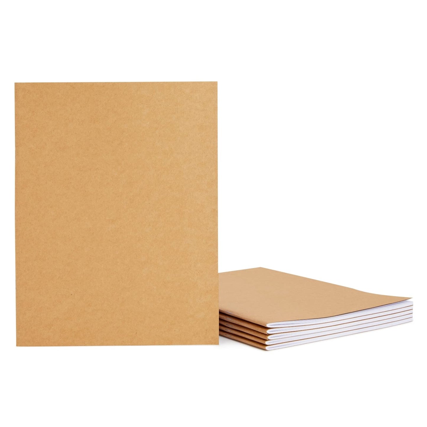 Paper Junkie 6 Pack Large Bulk Sketchbook Journals, Blank Books Notebooks for Kids, Students, Office Supplies (8.5x11 In Journaling Notebooks)