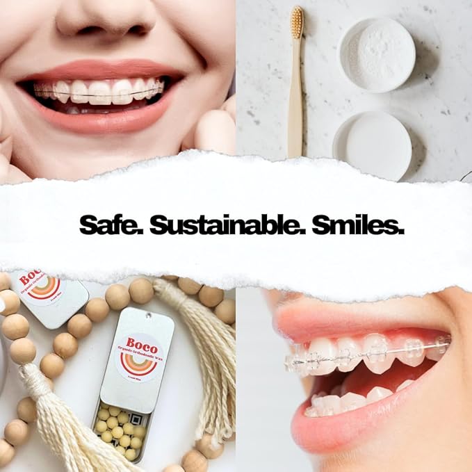 Orthodontic Wax – Original Honey, Natural Braces Protection, Long-Lasting Comfort, Pre-Cut Wax Pieces in Aluminum Travel Case (75 Buttons) - Fresh Mint