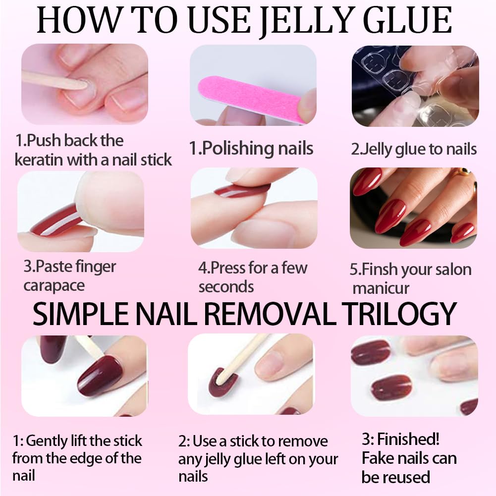 Hrnsnails Nails Press on, Almond Press On Nails Fake Nails Medium Length with Glitter Sequins Elegant Temperament Design, Acrylic Artificial False Nails Press Ons Stick On Nails for Women