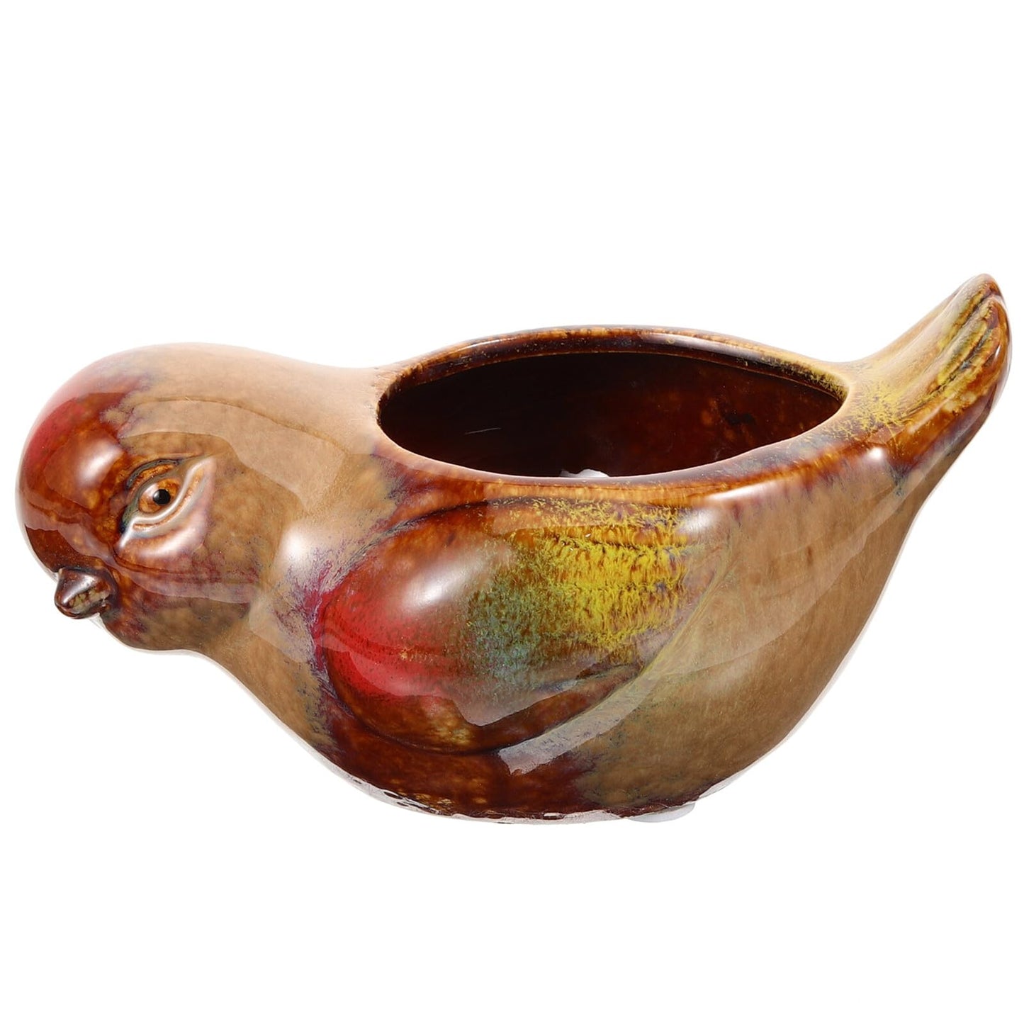 DOITOOL Ceramic Succulent Pots Bird Shaped Planter for Indoor Plants Small Decorative Pot Suitable for Home and Office Gardening