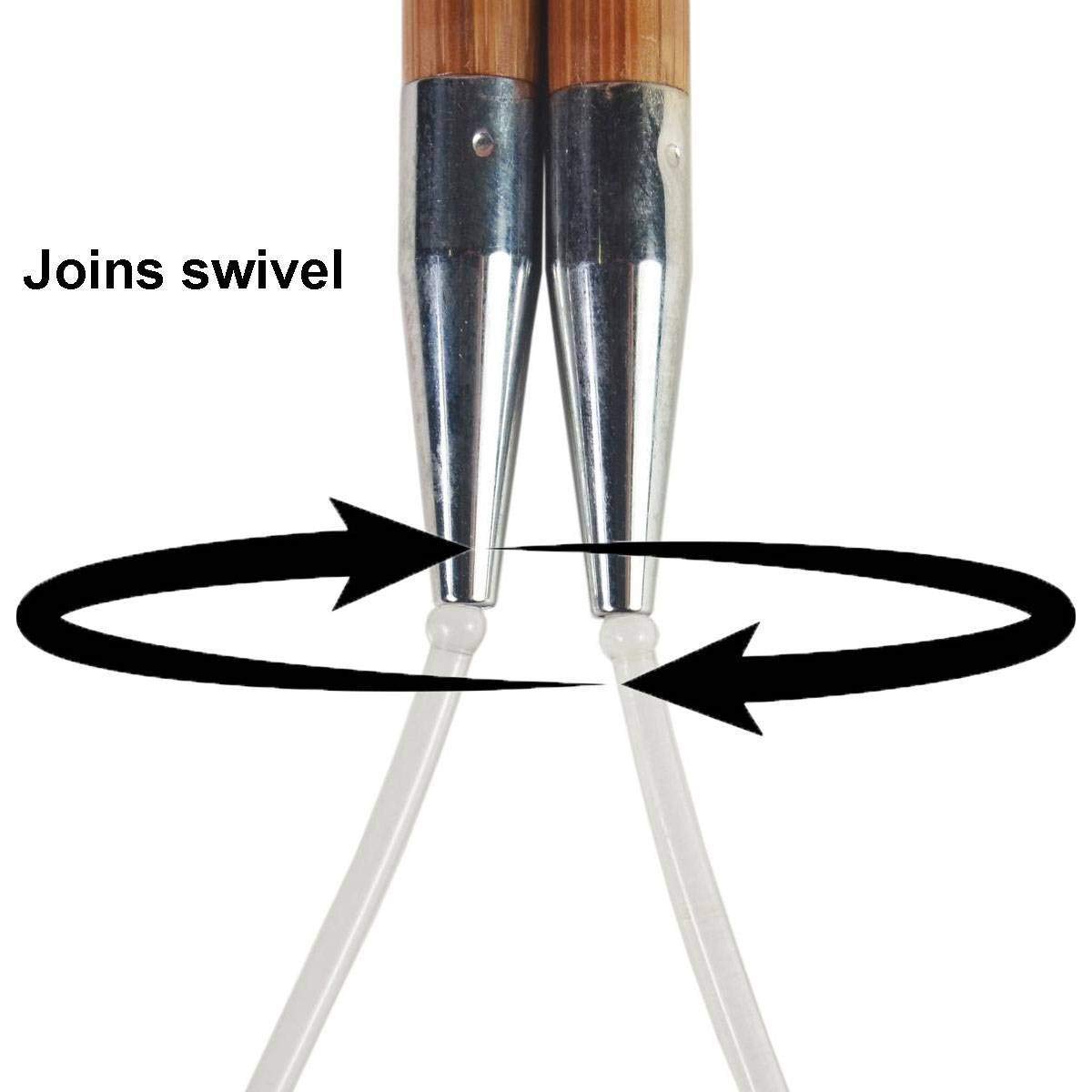 ChiaoGoo Bamboo Patina 40 inch (102cm) Circular Knitting Needles US Size 2 (2.75mm) 2040-2 with Stitch Holder
