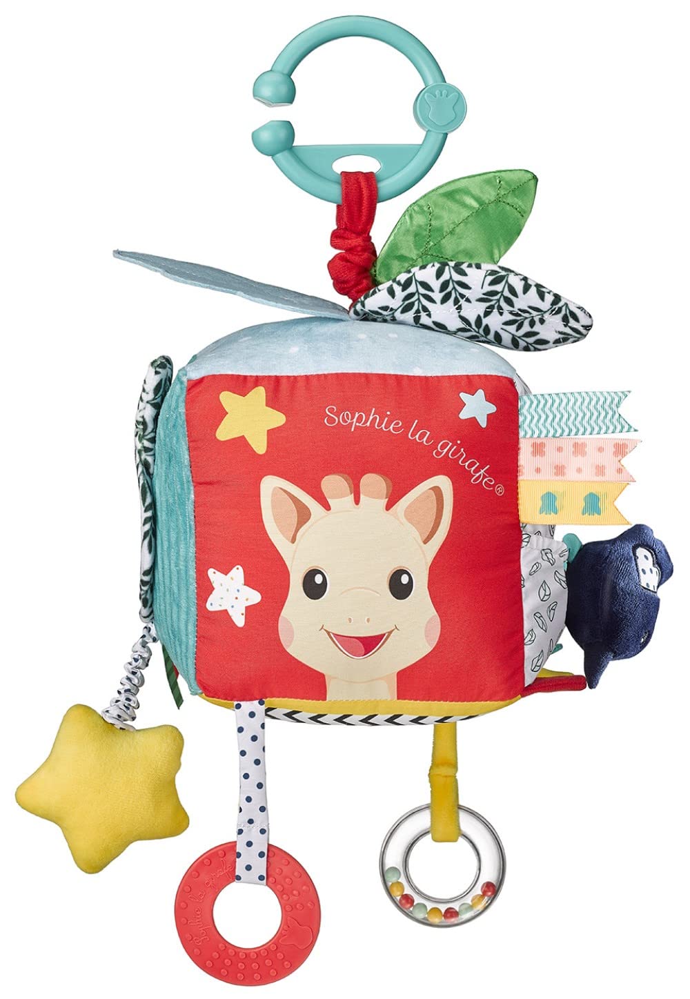 Sophie la girafe Maxi Sensory Cube | Soft, Fun & Easy to Grasp | 9 Activities to Awaken Baby's Senses