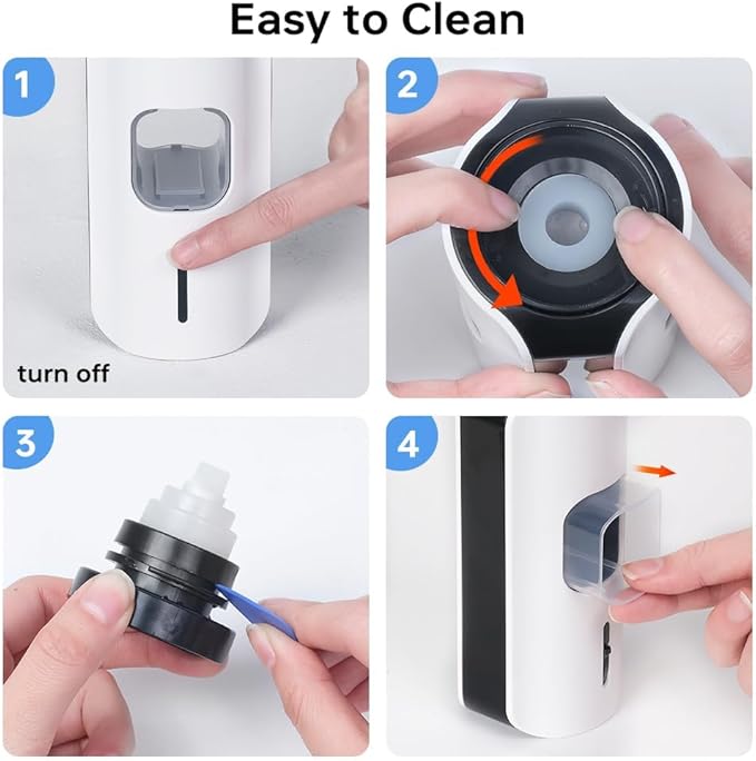 Automatic Toothpaste Dispenser Wall Mounted - Hands-Free Toothpaste Squeezer with 3 Speed Settings, 2 Toothbrush Holders & Strong Adhesive - Smart Bathroom Organizer for Kids and Adults