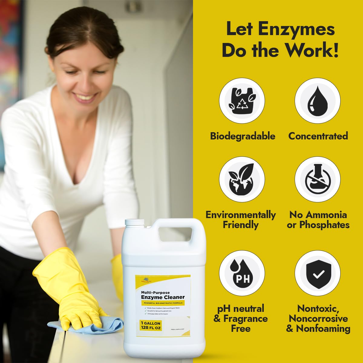 Enzyme Cleaner for Pet Urine (128 Fl Oz)