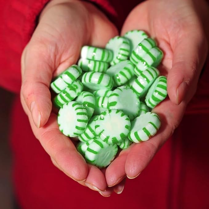 Starlight Spearmint Individually Wrapped Candy, 6 Pound Bulk Pack, Sweets for On the Go Refreshment, Starlight Mints Bulk Candy.